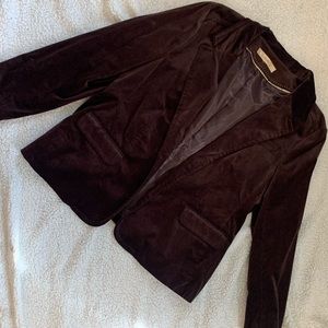 MOTTO : Brown Velour Blazer